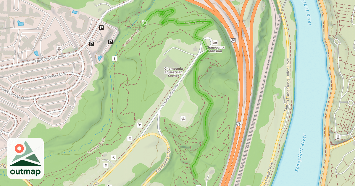 Map of Trolley Trail