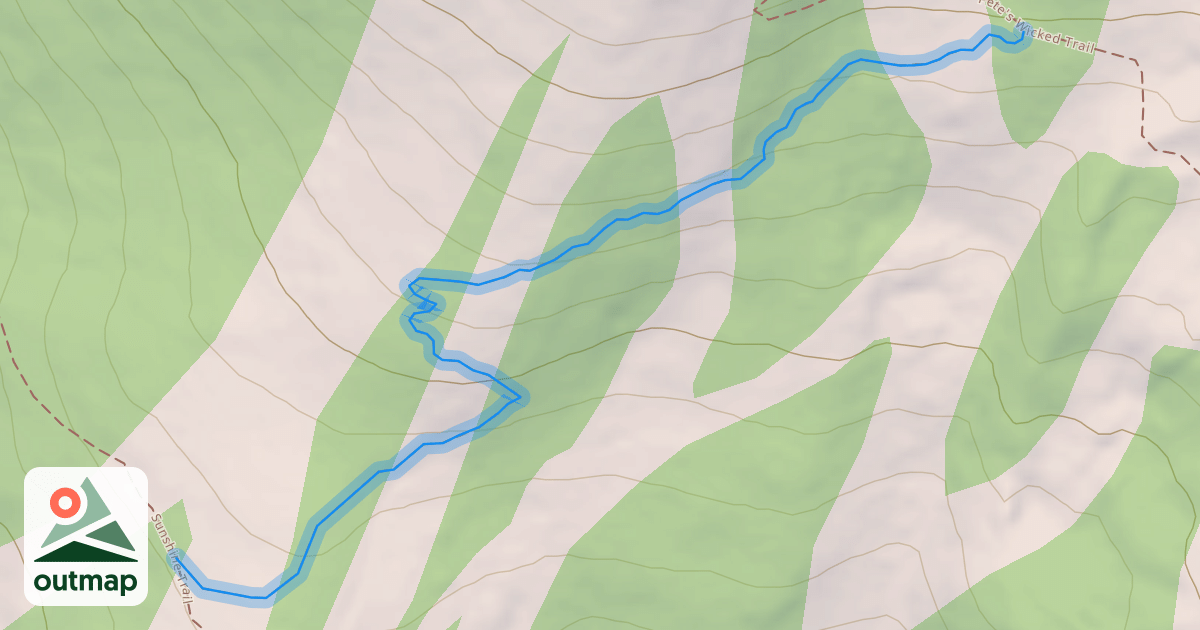 Map of Cathy's Cutoff
