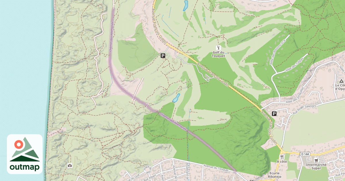 Map of Chemin des Allemands