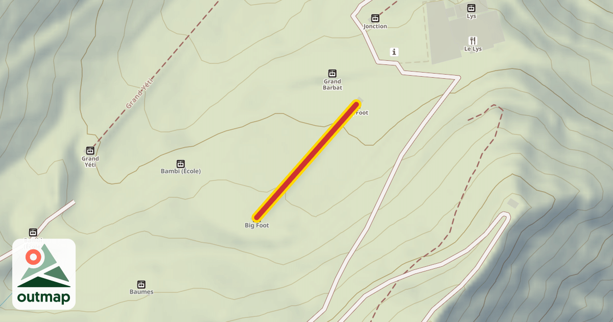 Map of Big Foot