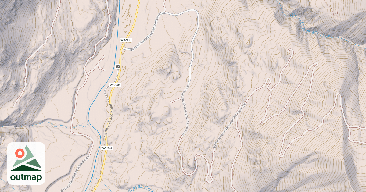 Map of HOWSON CREEK