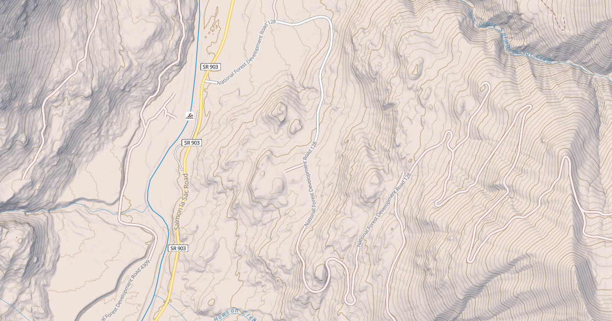 Map preview of HOWSON CREEK