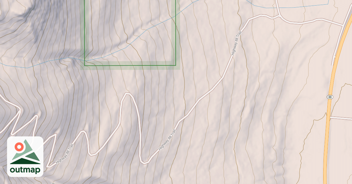 Map of Hwy 88 Trail