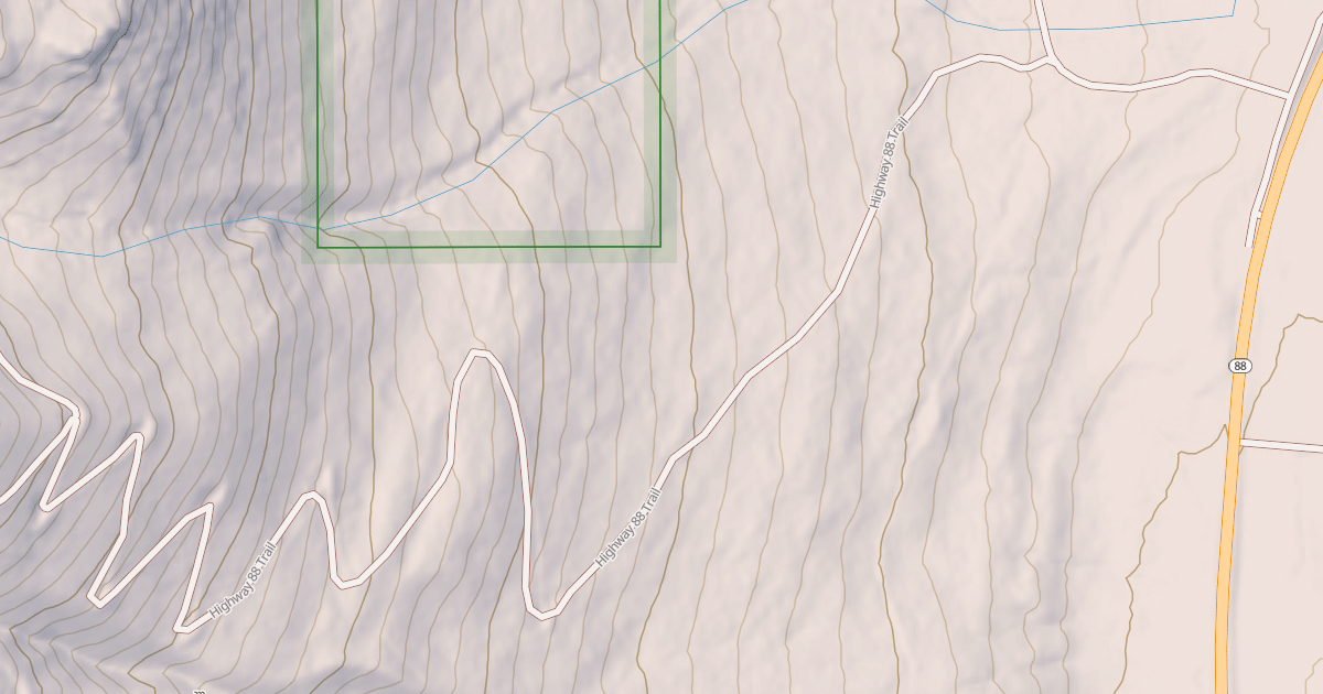 Map preview of Hwy 88 Trail