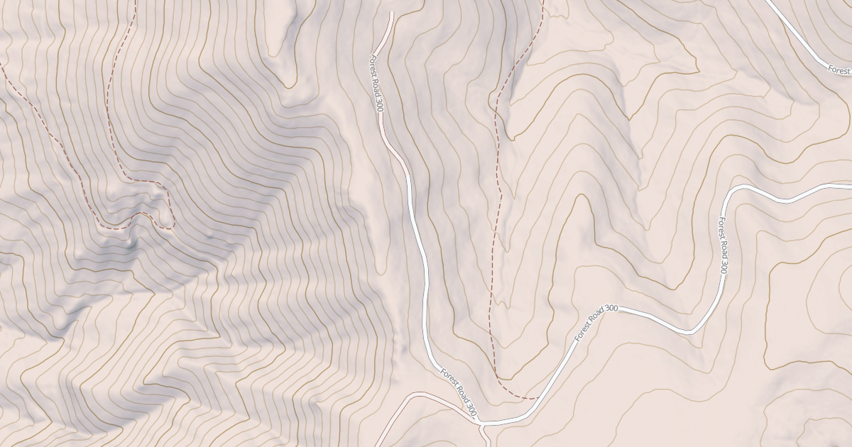 Map preview of USFS National Forest System Roads {6A2098C1-73F0-4057-99C2-935B0C7AB74A}