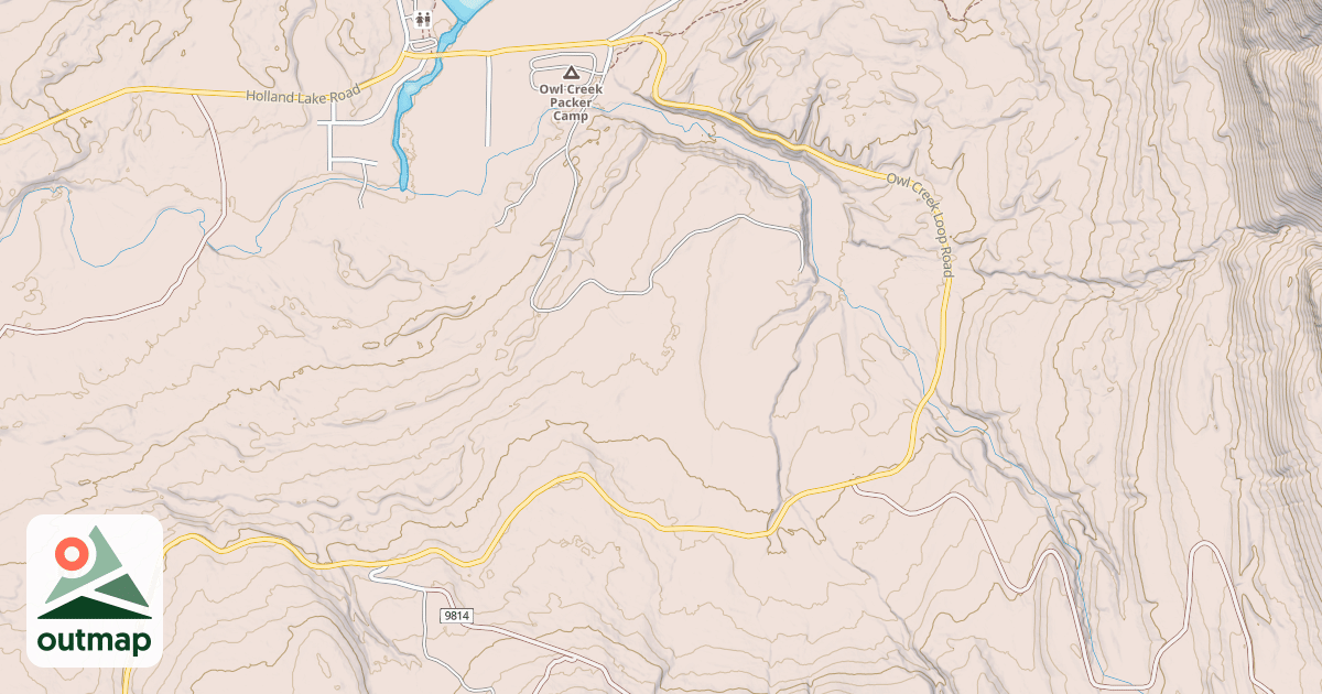 Map of Holland Lake Snowmobile