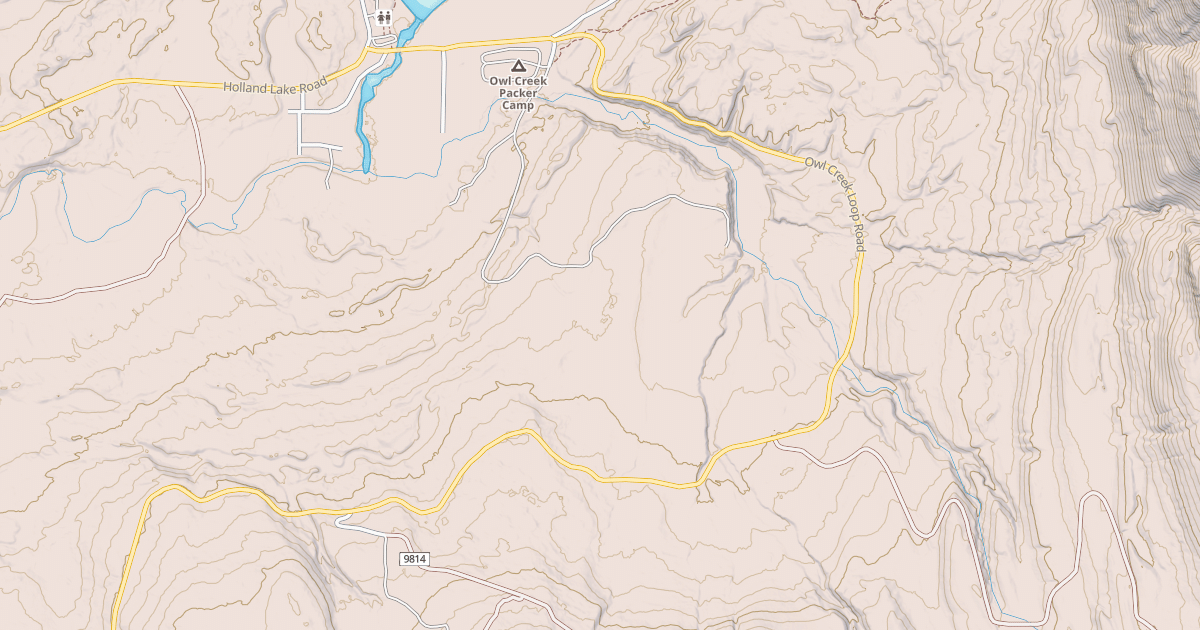Map preview of Holland Lake Snowmobile