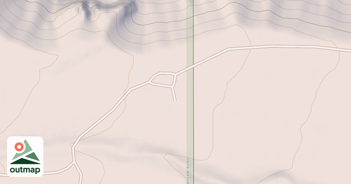Map of USFS National Forest System Roads {7B6AE7F2-5B9B-4CCF-98CC-CAC2A1CCAE18} in Esmeralda
