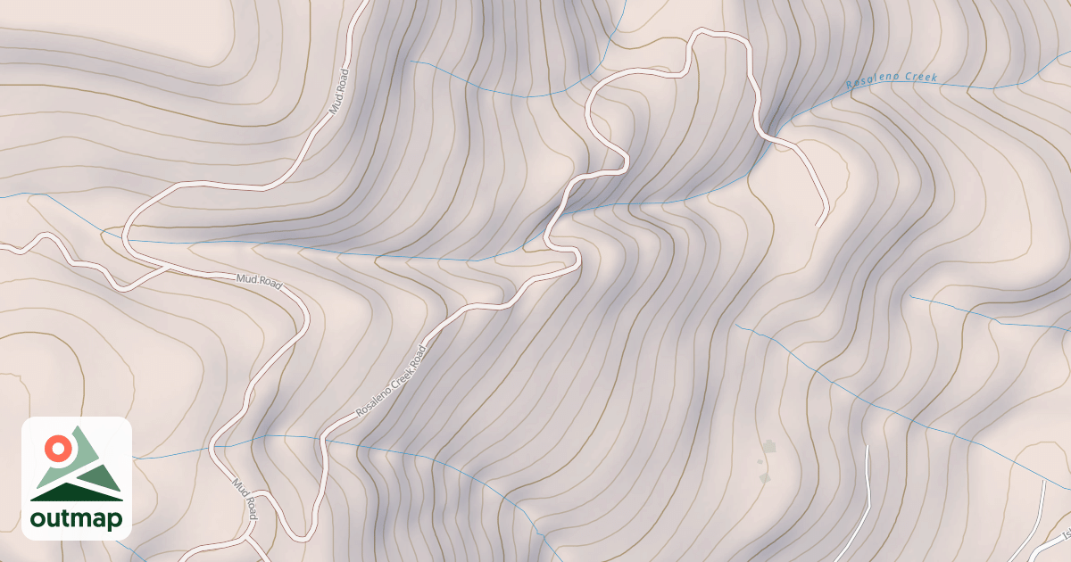 Map of ROSALENA CREEK