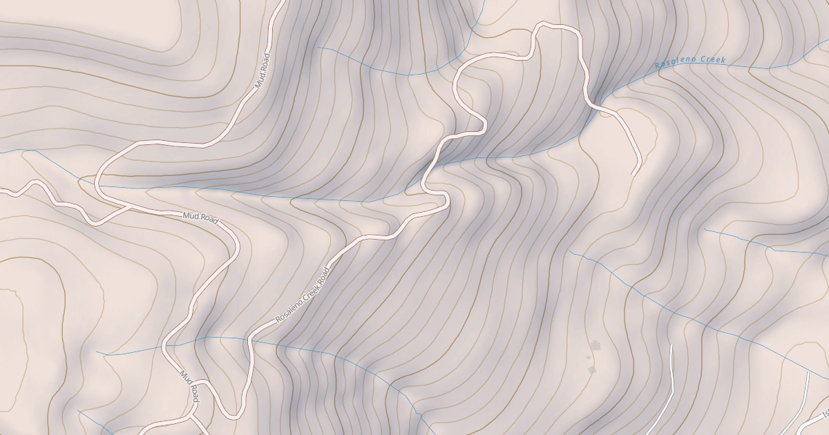 Map preview of ROSALENA CREEK