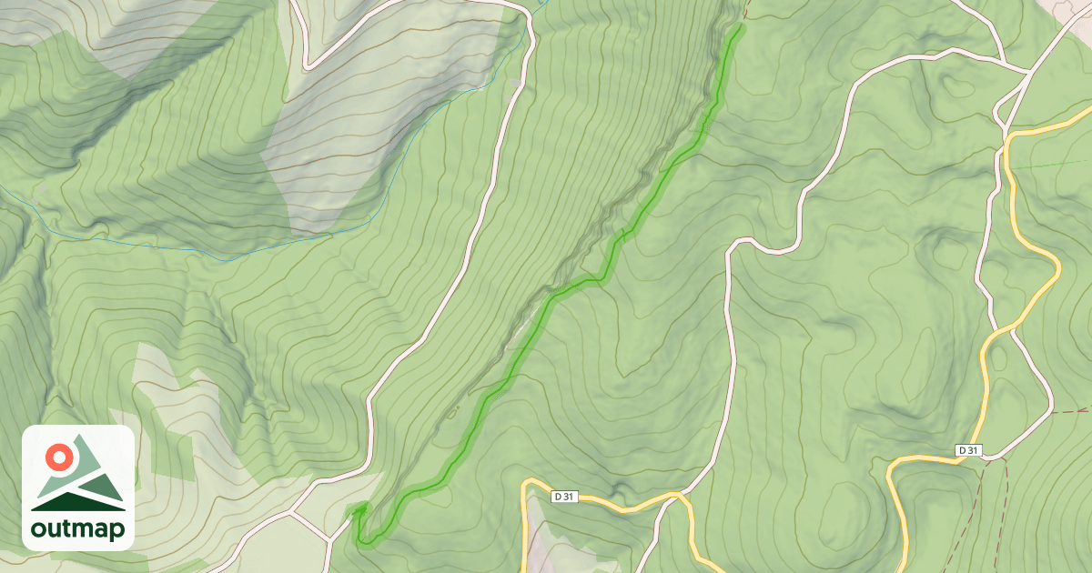 Map of Chemin du Fa à Tarantin