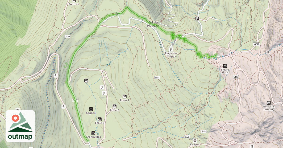 Map of Hot Road