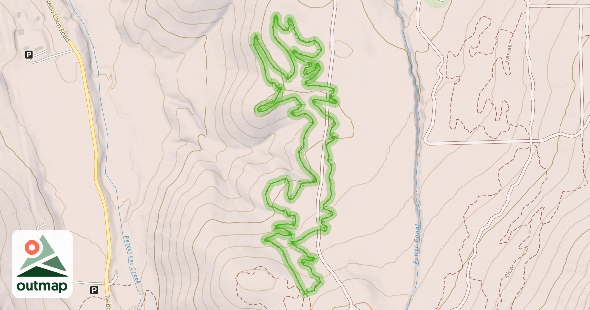 Map of Wakara Trail