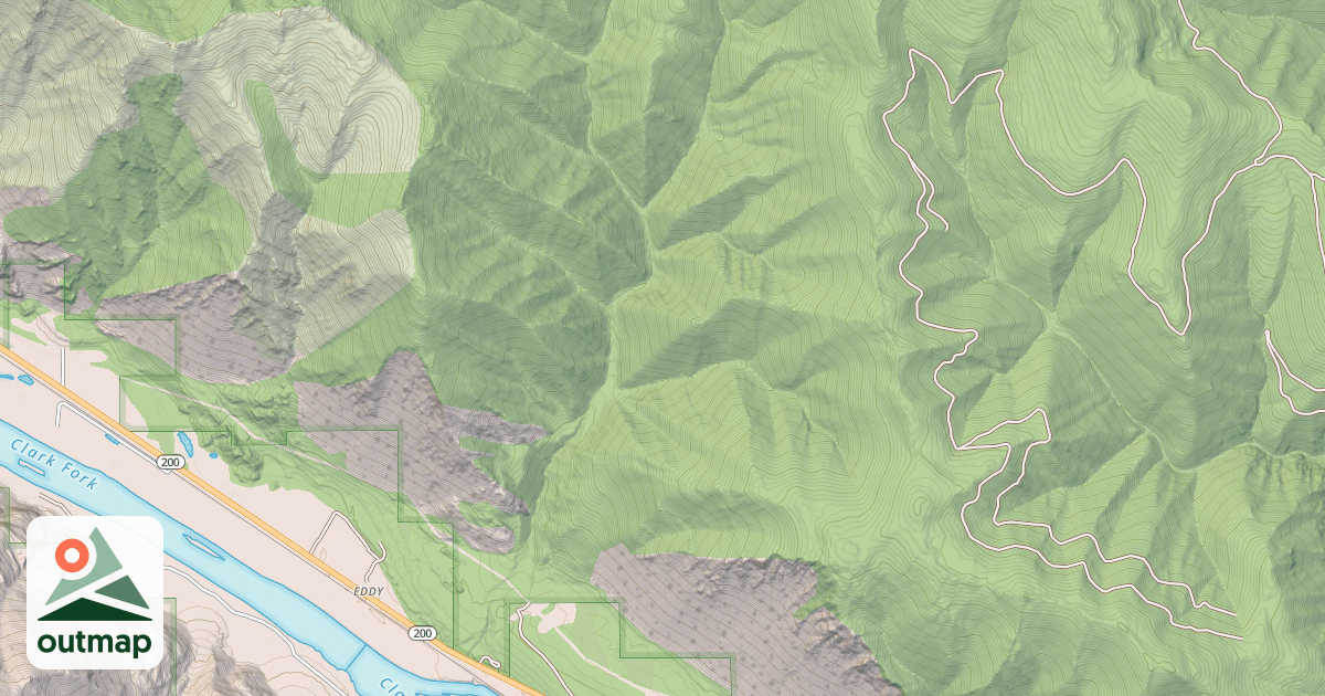 Map of Munson Creek