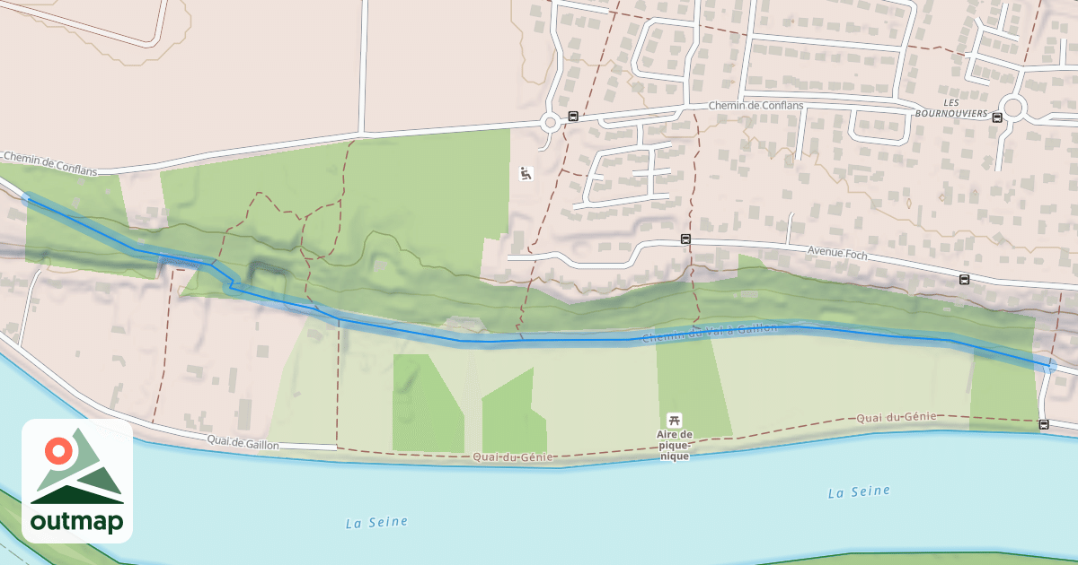 Map of Chemin du Val à Gaillon