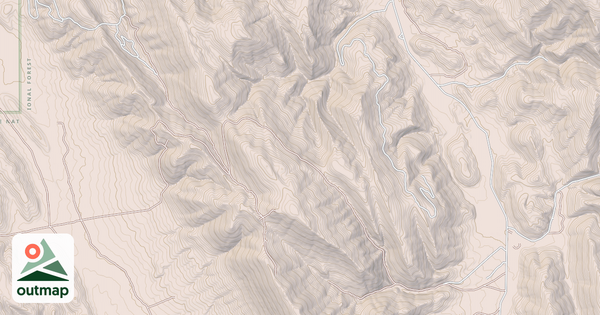 Map of MAYBE CANYON