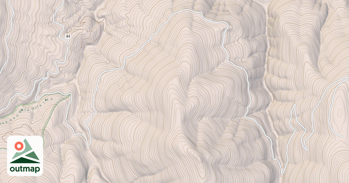 Map of CORNWALL CREEK