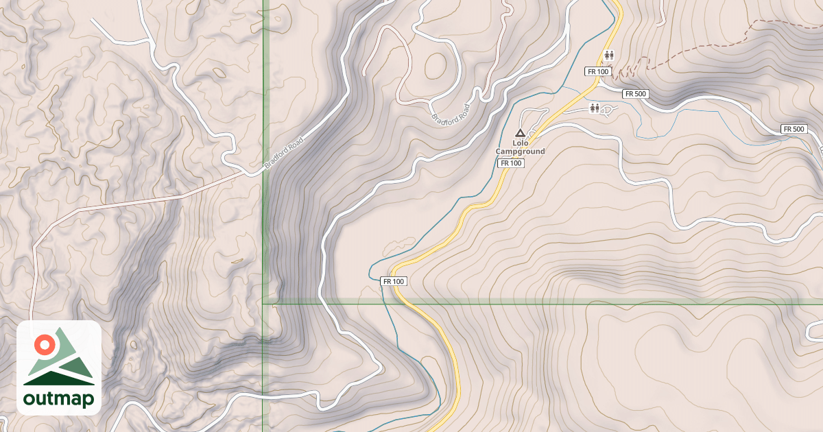 Map of LOLO TROUT CREEK