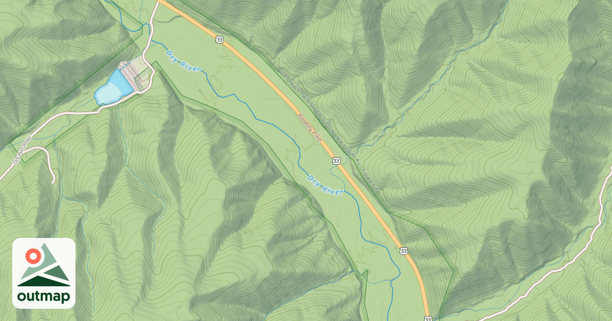 Map of OLD 33 RACCOON RUN