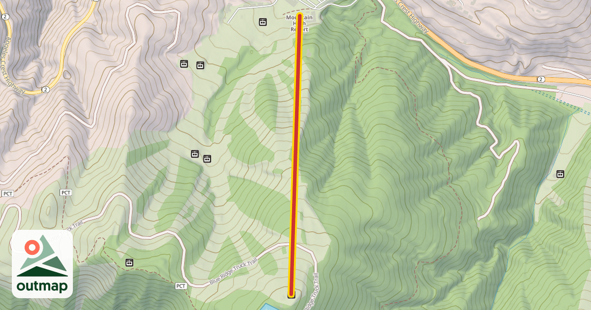 Map of Blue Ridge Express