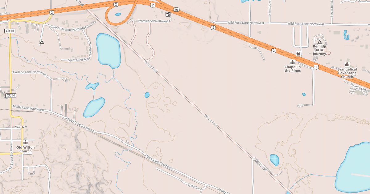 Map preview of Wilton Trails Northwest
