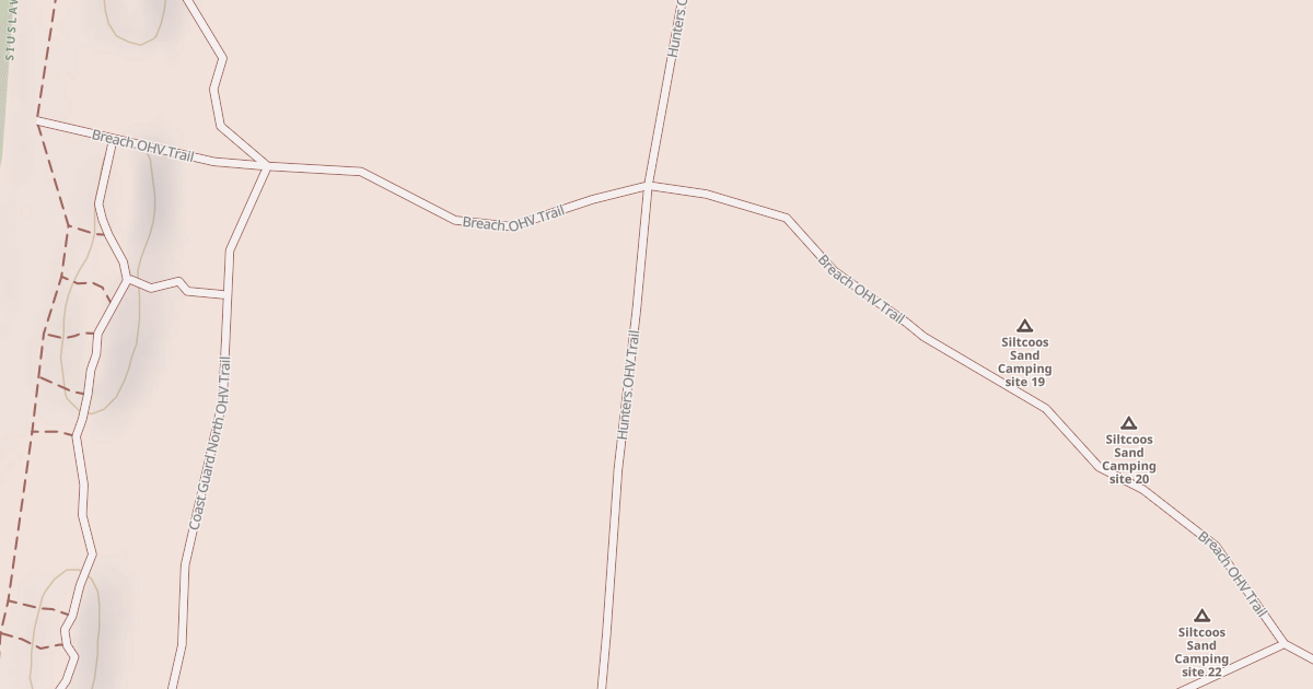 Map preview of Breach Ohv Trail