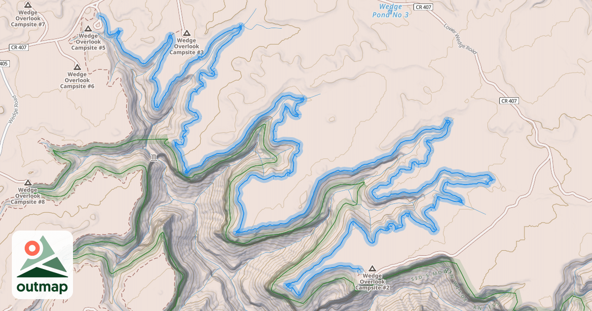 Map of Goodwater Rim Trail