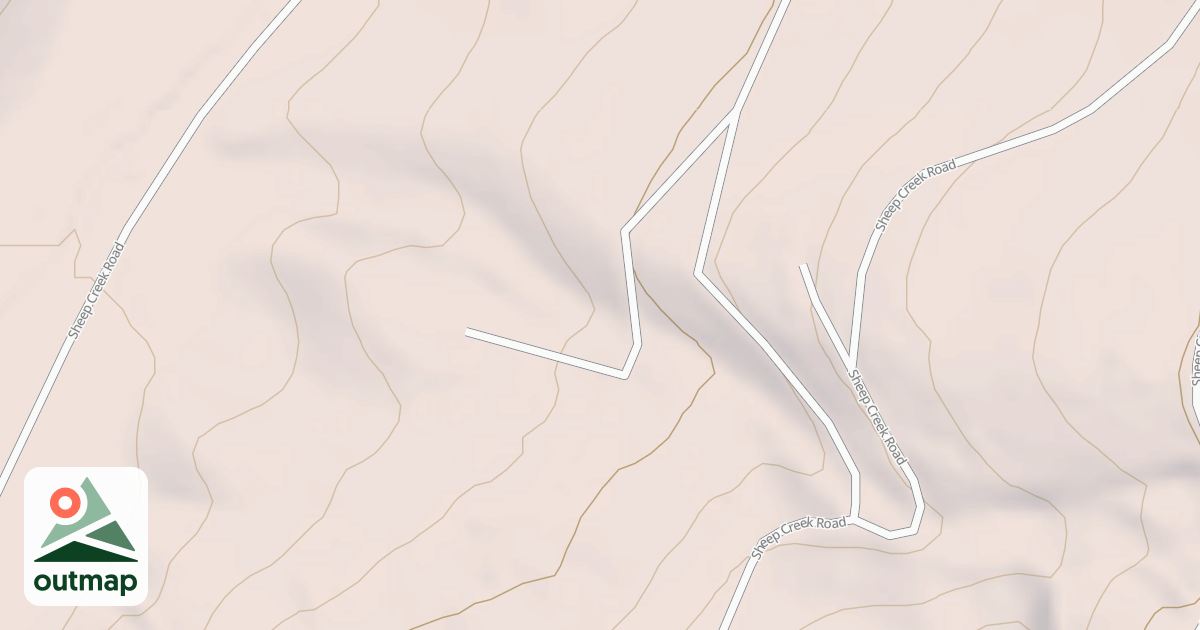 Map of SHEEP CREEK SPUR B