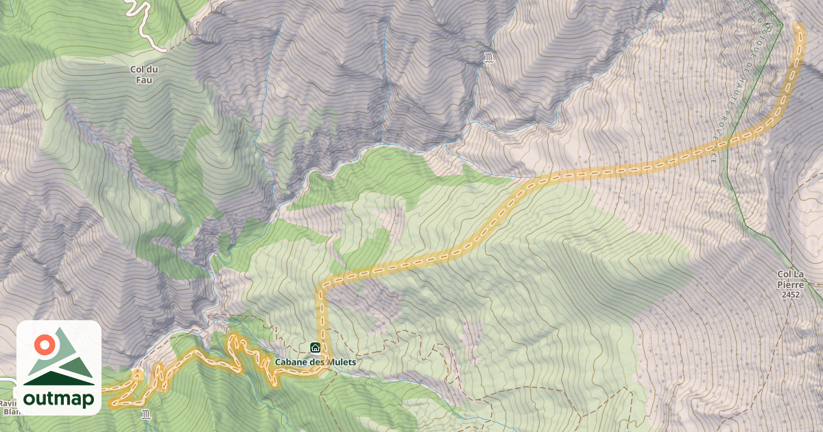 Map of Le Dos de Chameau — Les Martins