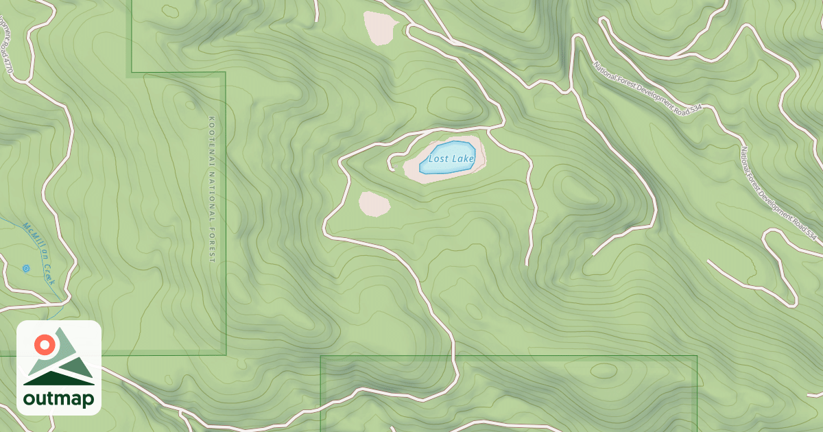 Map of DOE CREEK E