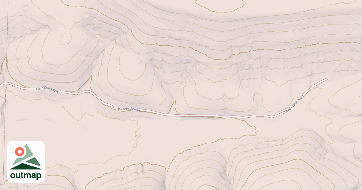 Map of LOVE CREEK