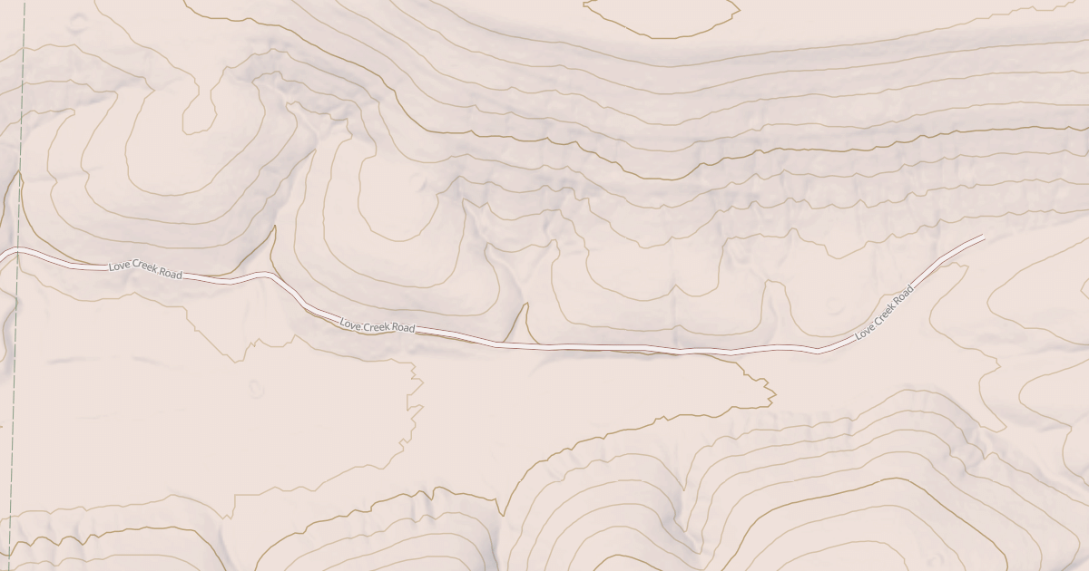 Map preview of LOVE CREEK