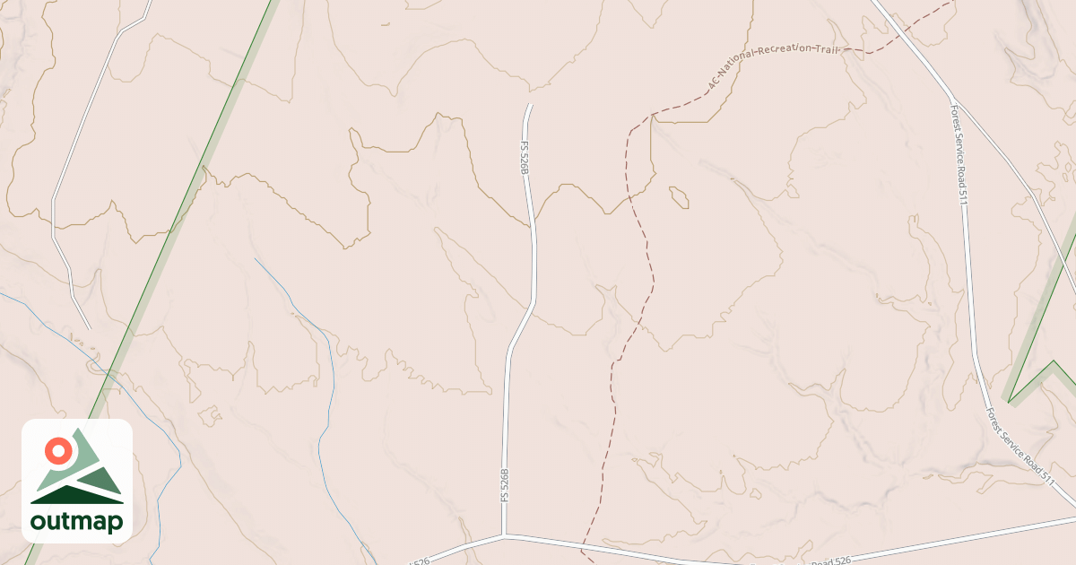 Map of BLUFF CREEK