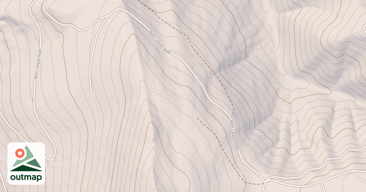 Map of BLACK CANYON