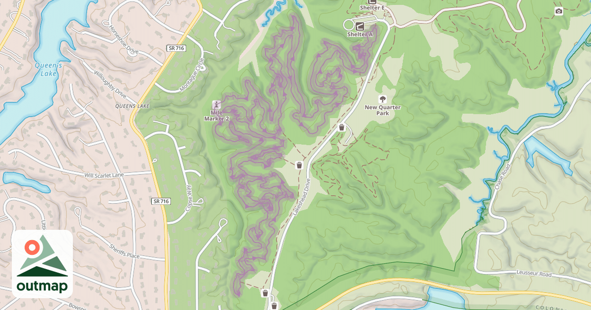 Map of Redoubt Run in York