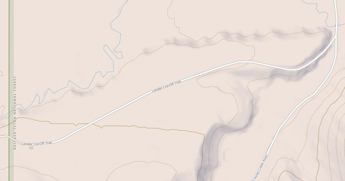 Map preview of LANDER CUT OFF TRAIL