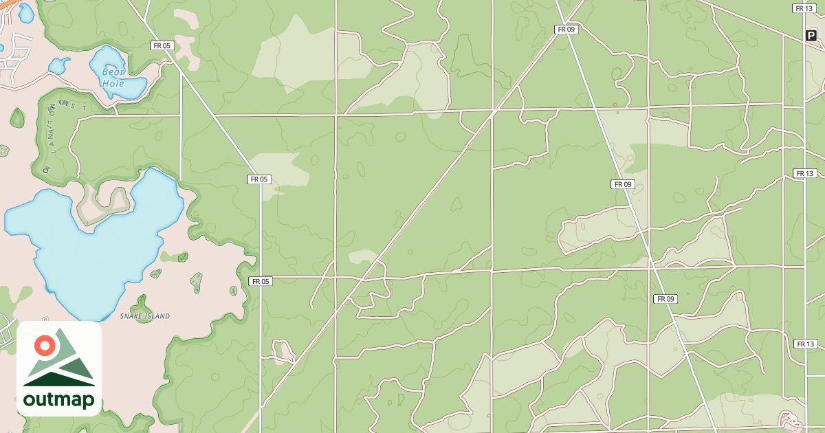 Map of USFS Motor Vehicle Use Map Roads {37ED6D12-A00A-4DE3-9ACD-CE1F4B998C30}