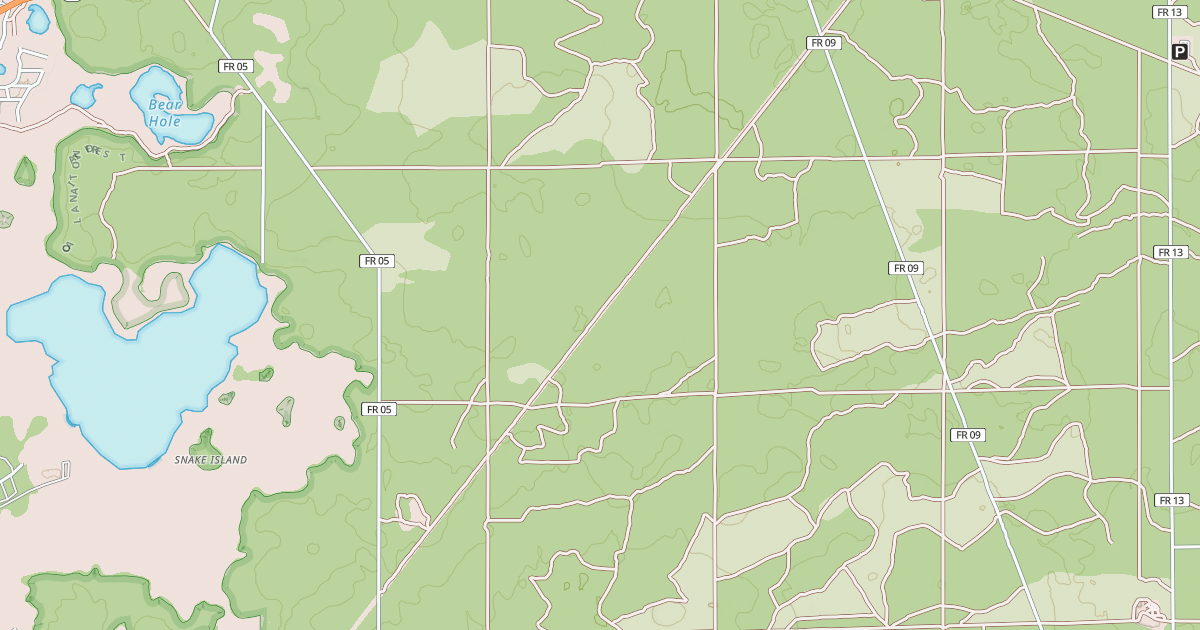 Map preview of USFS Motor Vehicle Use Map Roads {37ED6D12-A00A-4DE3-9ACD-CE1F4B998C30}