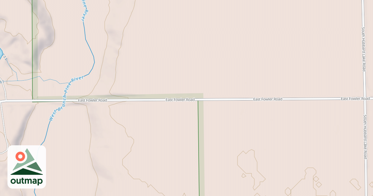 Map of WEST BRANCH PINE