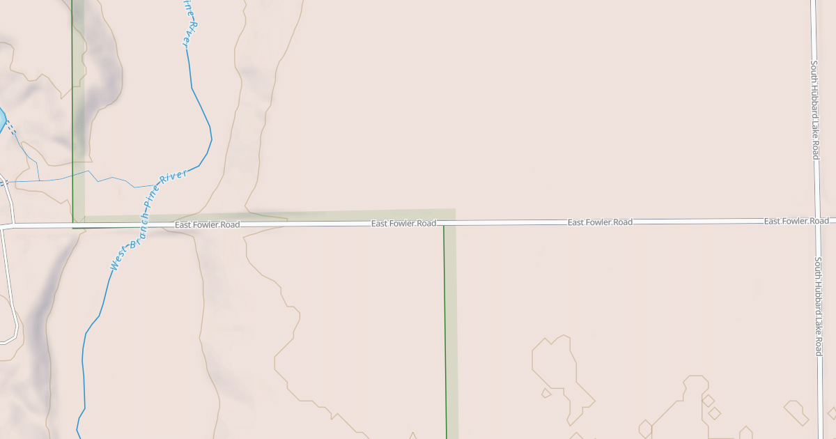 Map preview of WEST BRANCH PINE