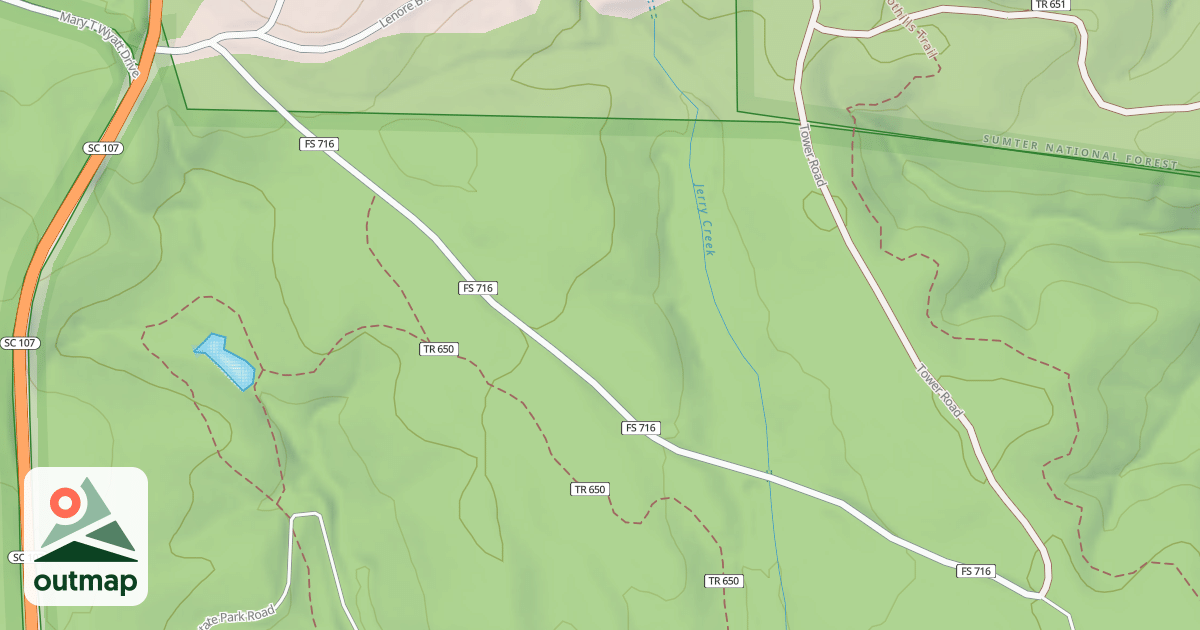 Map of STATION MOUNTAIN