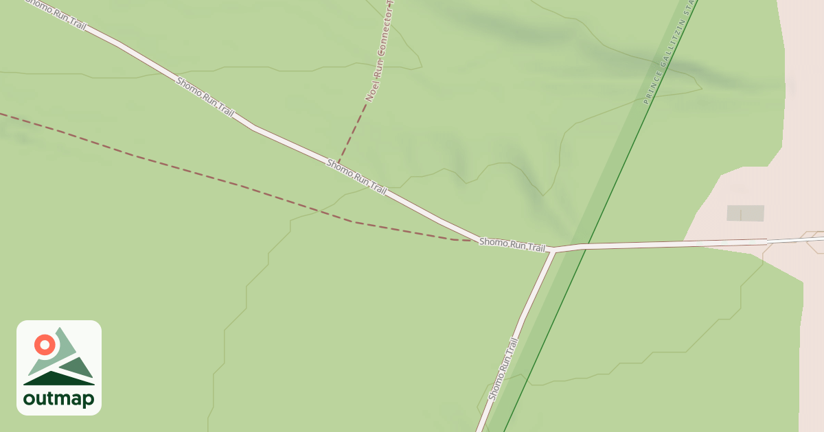 Map of Prince Gallitzin State Park Trails