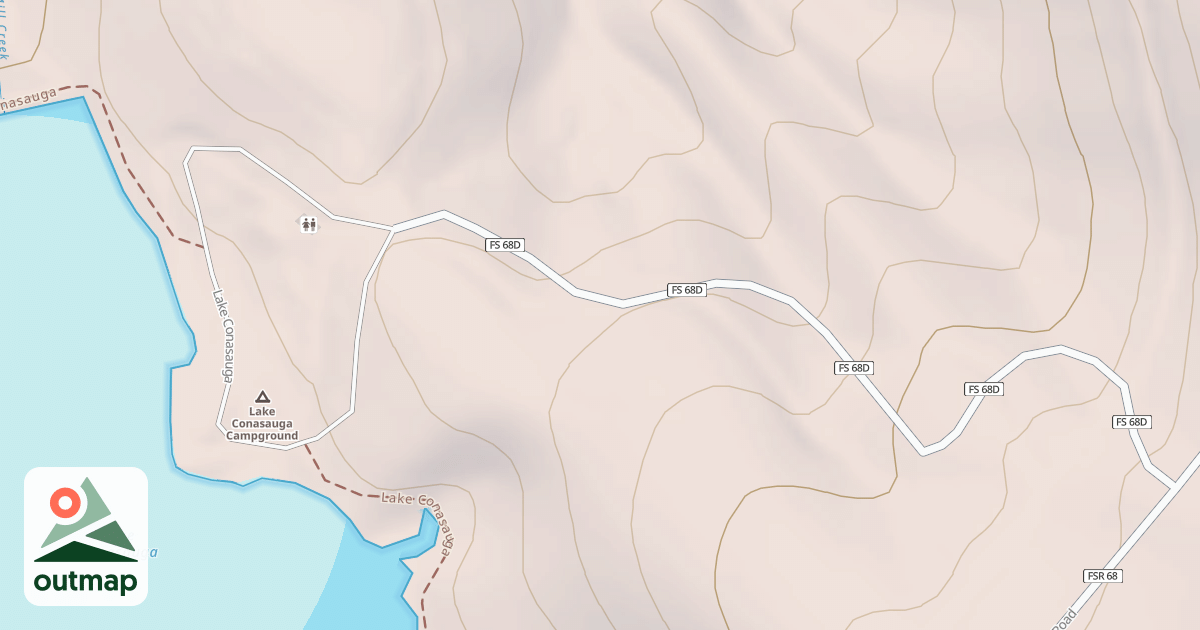 Map of LAKE CONASAUGA CAMPING