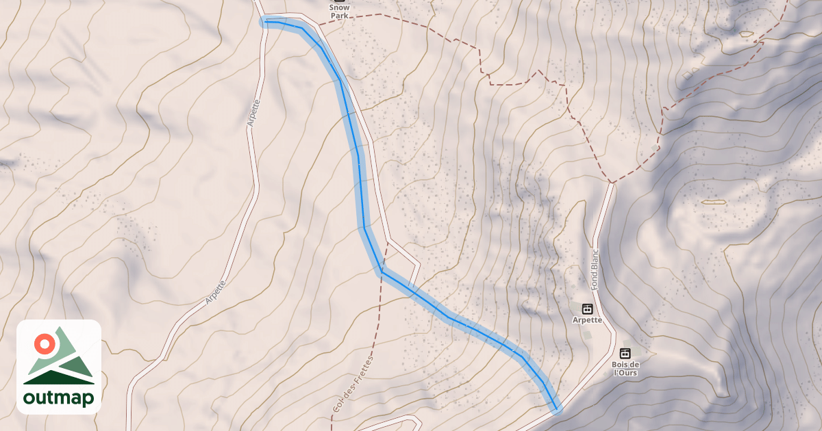 Map of Clair Blanc