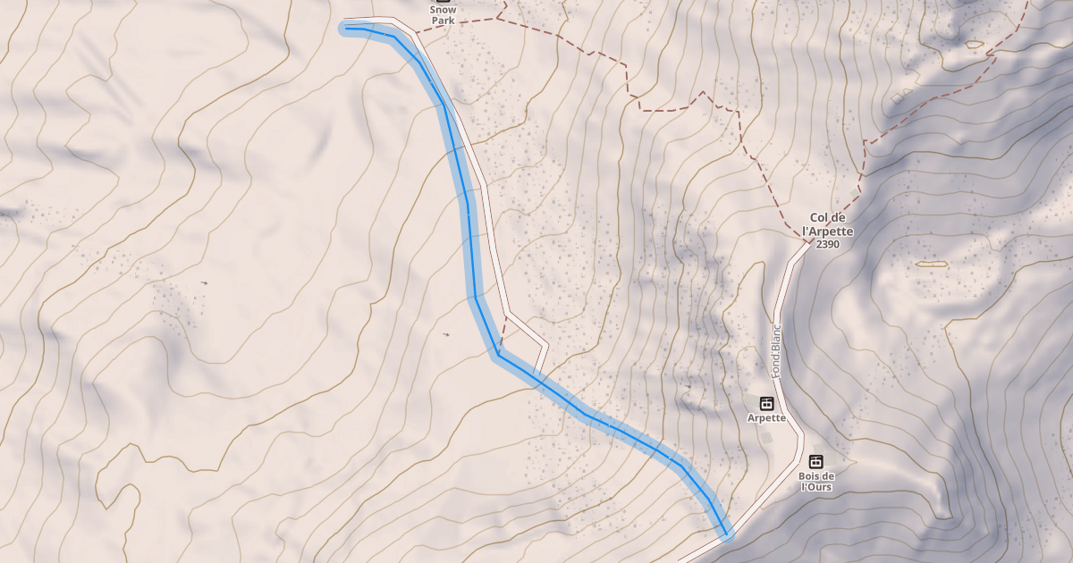 Map preview of Clair Blanc