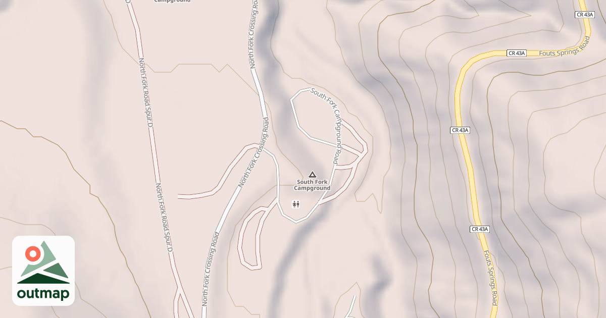 Map of SOUTH FORK C.G.