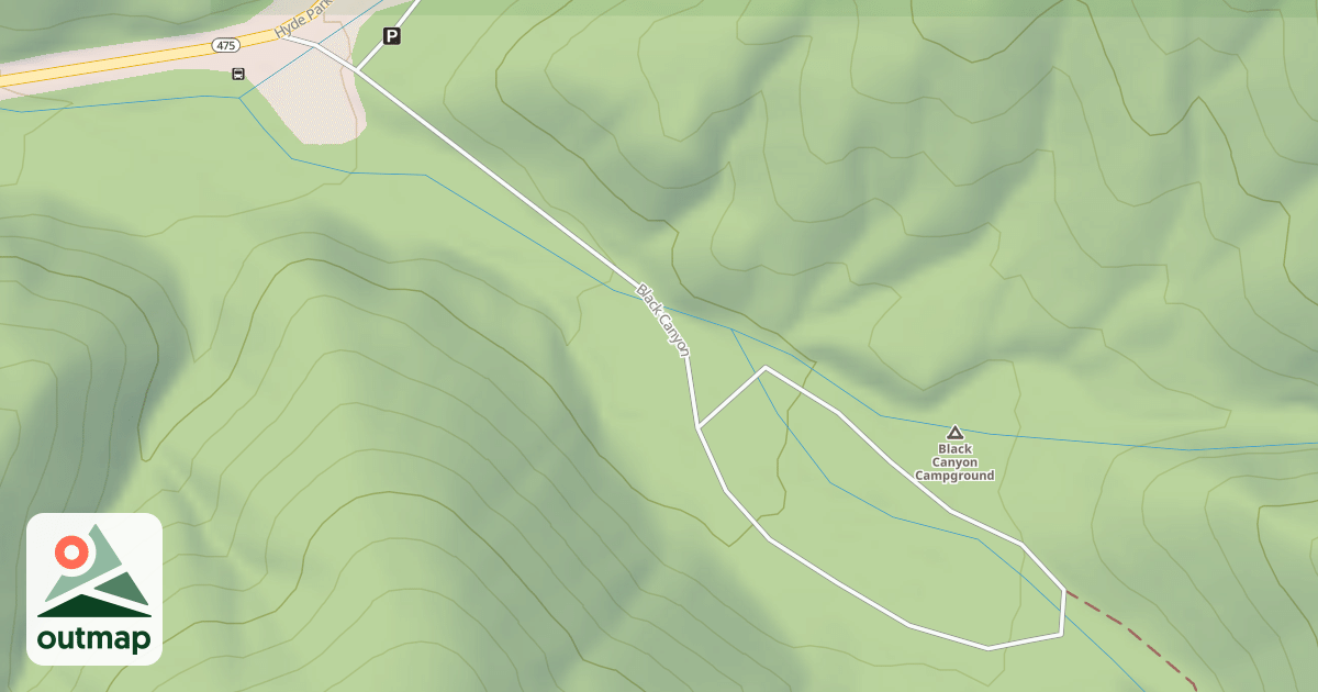 Map of BLACK CANYON C G