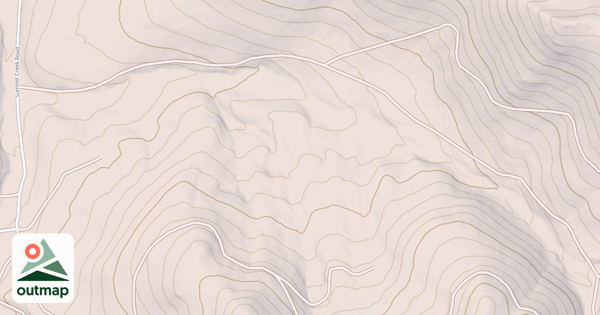 Map of DOE CREEK