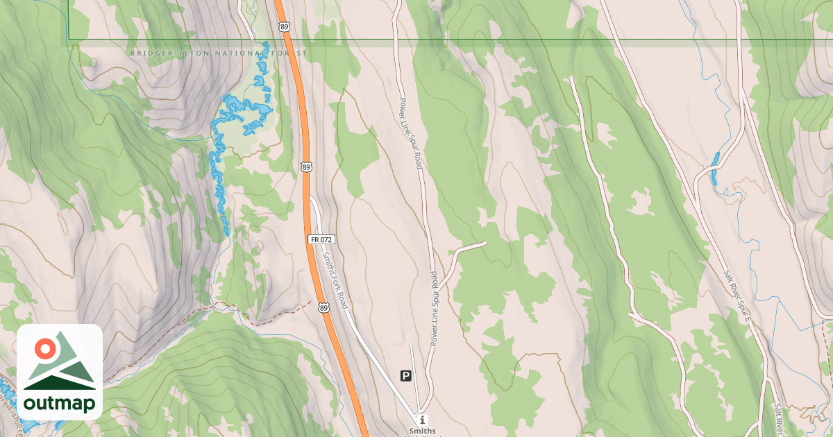 Map of POWER LINE SPUR