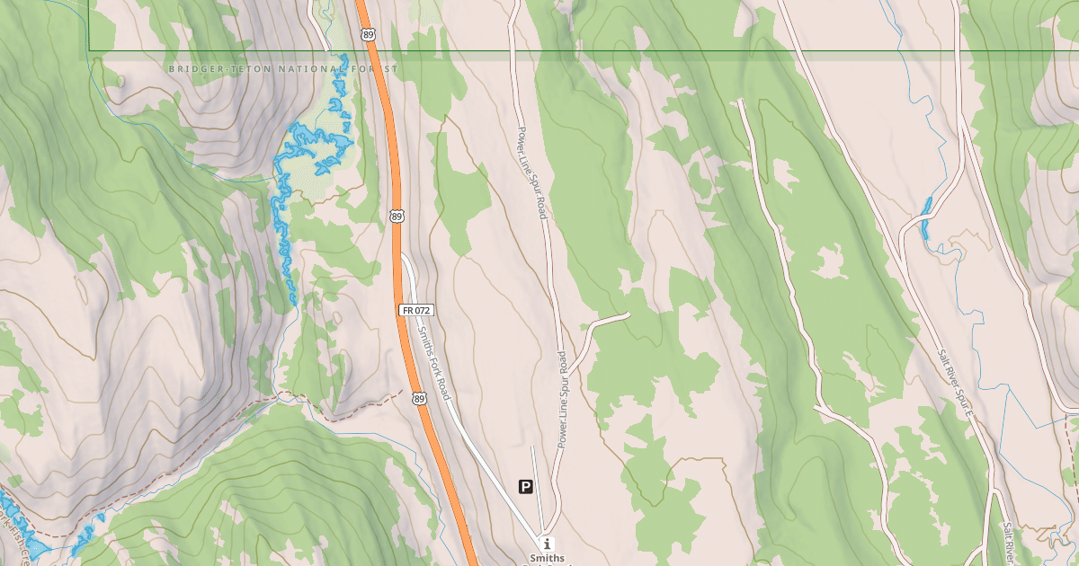 Map preview of POWER LINE SPUR